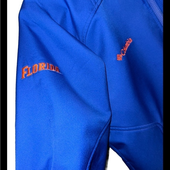 Columbia Florida Gators Blue Softshell Full Zip Jacket Mens Small - Picture 2 of 6
